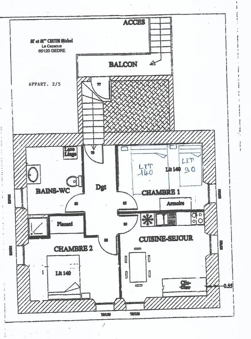 Agreable Appartement Au 1Er Etage Avec Terrasse, Pour 4 Personnes Gèdre Apartamento